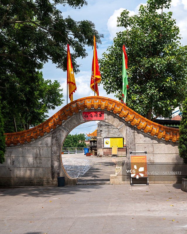 博罗县观音阁镇，天后宫、埠鹅古寺、三界庙及东江旁边 东江风景图片素材