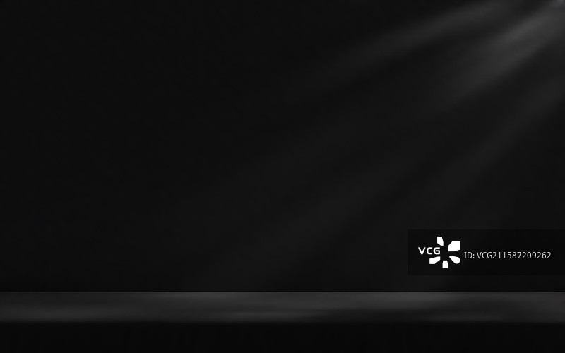 阳光照射下的黑色工作室墙壁图片素材