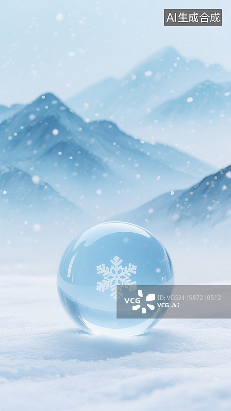 【AI数字艺术】霜降海报水墨插画图片素材