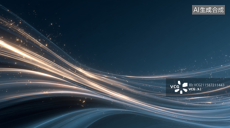 【AI数字艺术】宇宙动态光轨星空场景图片素材