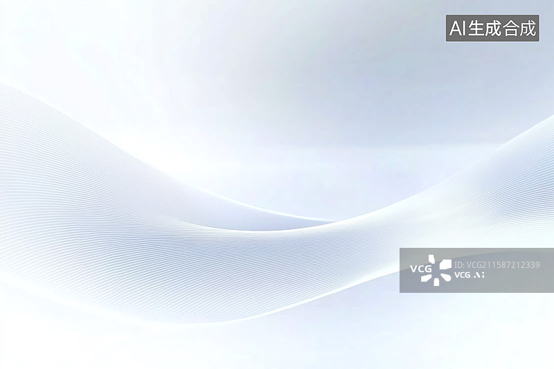 【AI数字艺术】白色动感线条背景，以流动光线与简约设计，营造未来科技空间的抽象艺术视觉创意氛围图片素材