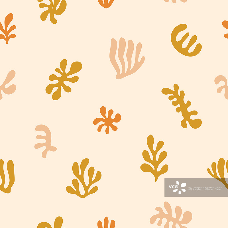 波西米亚风格的有机夏季抽象海滩图案图片素材