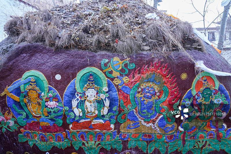 西藏 拉萨 色拉寺 格鲁派 宗喀巴图片素材