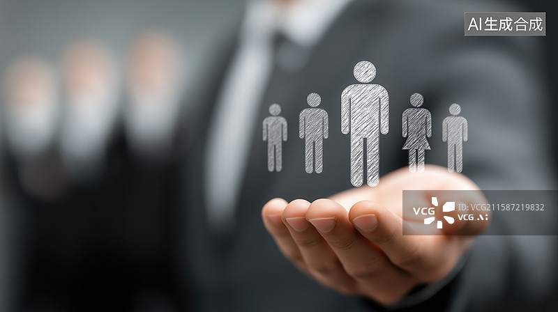 【AI数字艺术】商务团队管理概念图图片素材