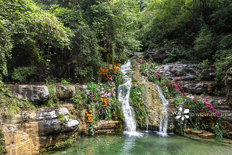 河南省焦作市修武县云台山小寨沟图片素材