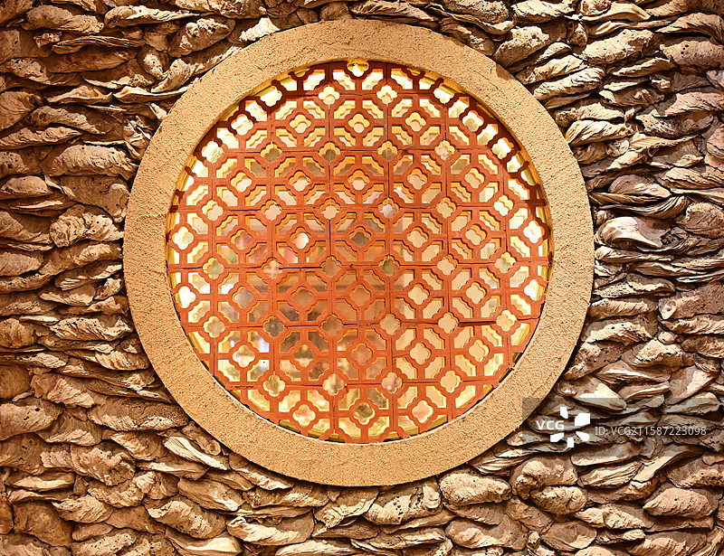 泉州 蟳埔 蚵壳厝 海蛎墙 中式 窗花图片素材