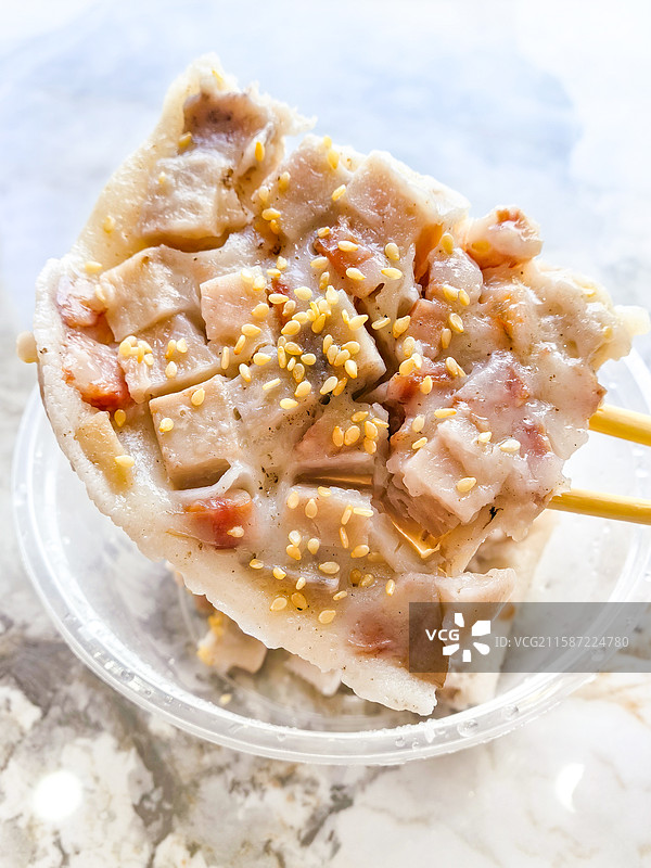咸香芋头糕广东美食特写图片素材