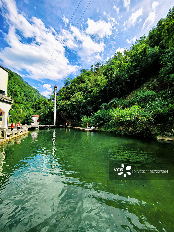 安康平利桃花溪一隅图片素材