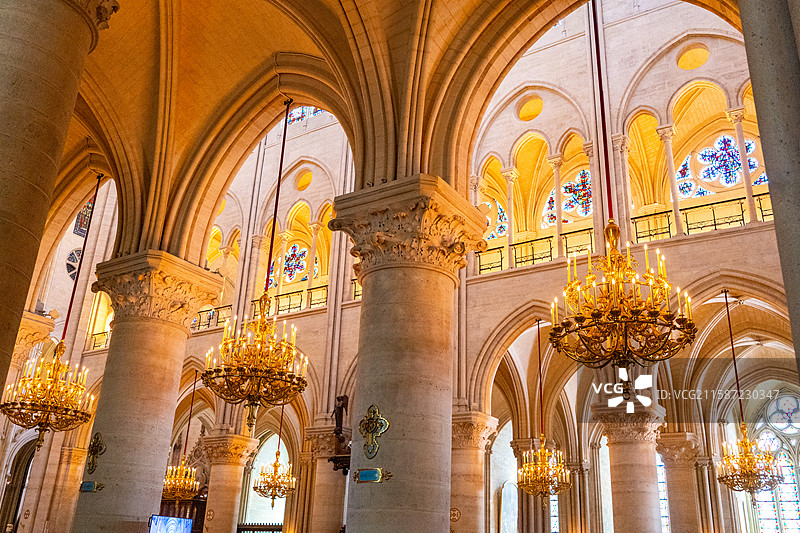 法国-巴黎-巴黎圣母院图片素材