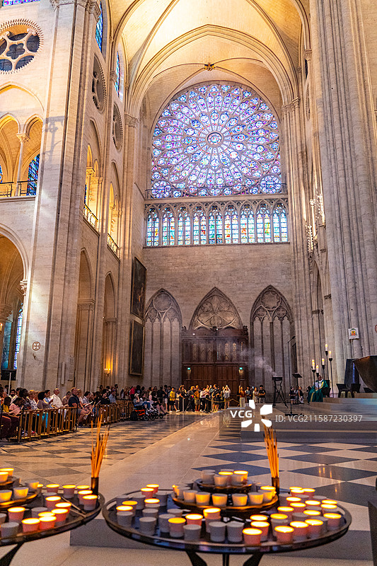 法国-巴黎-巴黎圣母院图片素材
