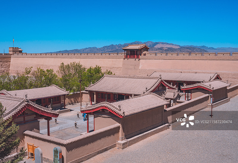 嘉峪关关城图片素材