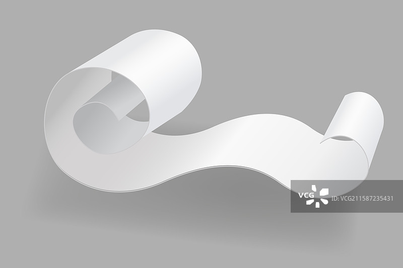 空白支票和带阴影的收据图片素材