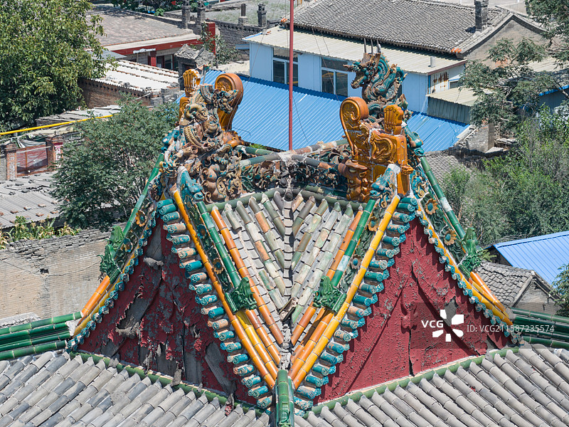 山西吕梁孝义县孝义古城中阳楼图片素材