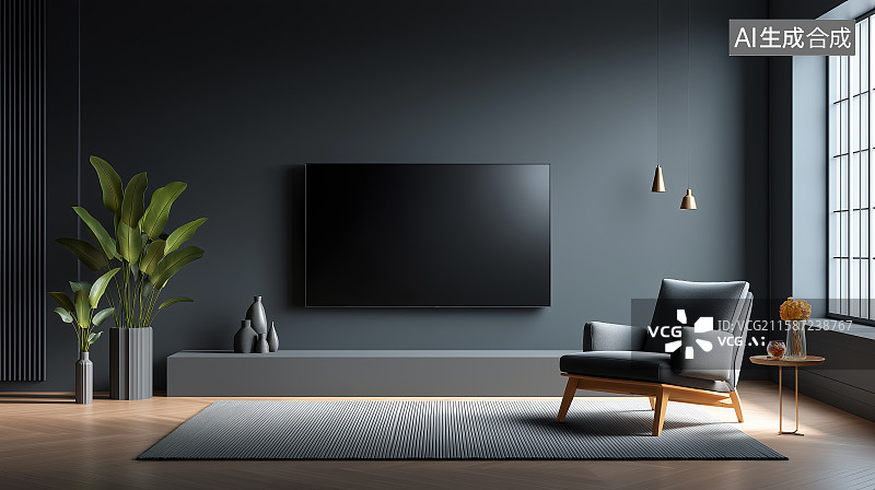 【AI数字艺术】现代极简风格室内设计图片素材