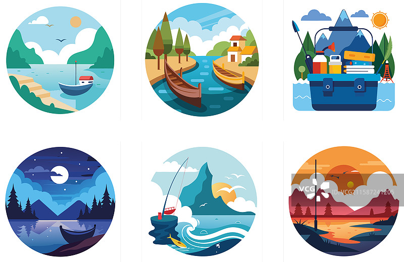 冬季壮丽的大梭鱼钓鱼套餐图片素材