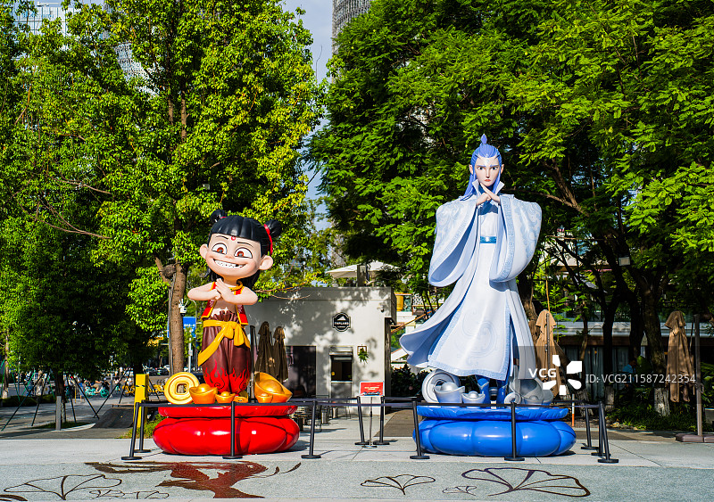 哪吒敖丙玩偶电影哪吒图片素材