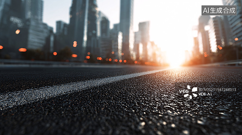 【AI数字艺术】阳光大道背景图片素材