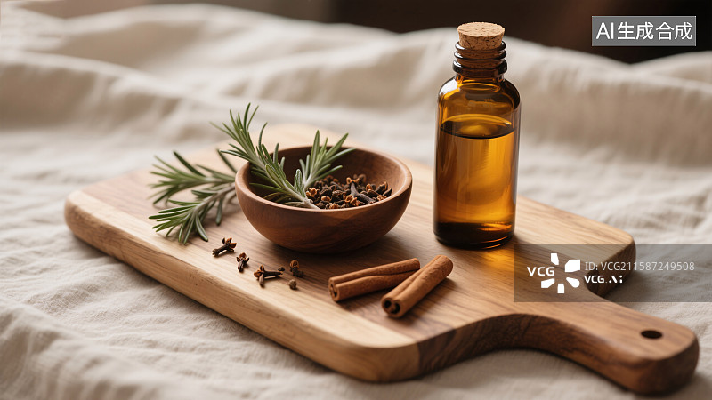 【AI数字艺术】草本精油的自然疗愈图片素材