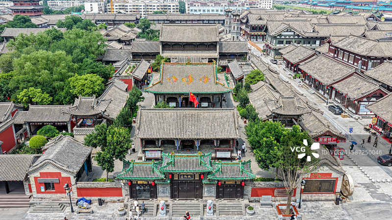 山西省大同市大同古城国保遍地华严寺善化寺关帝庙古城墙等图片素材