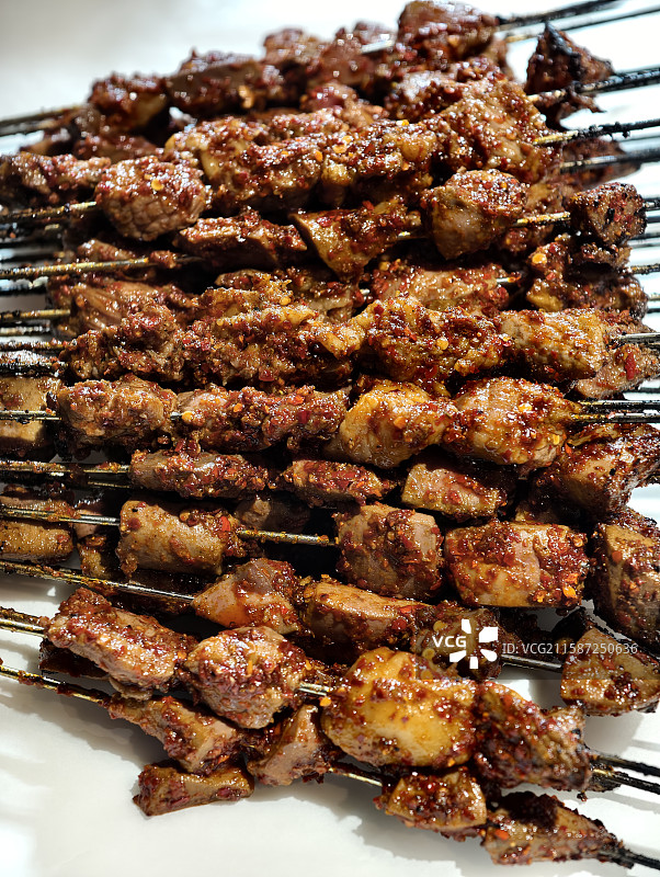 夜宵烤肉串图片素材