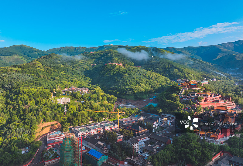五台山菩萨顶图片素材
