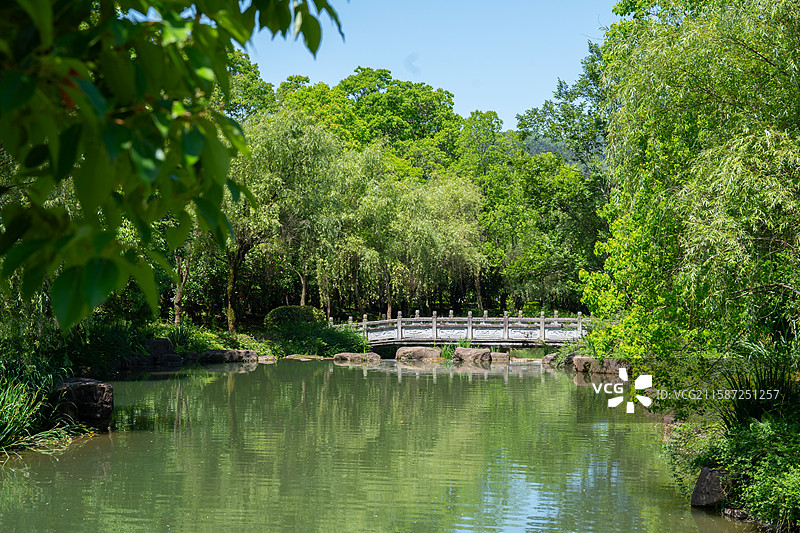 中式园林景色图片素材
