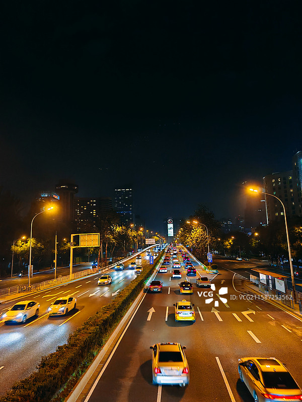北京夜景图片素材