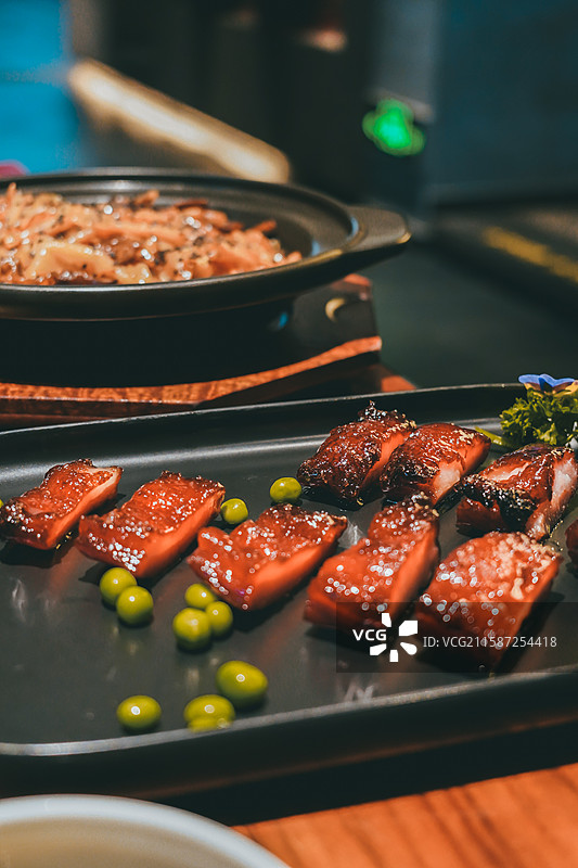 广州佛山顺德美食叉烧陈村粉图片素材