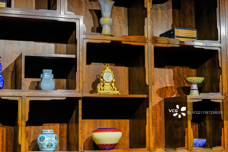 北京故宫博物院珍宝馆-玉石类器物图片素材