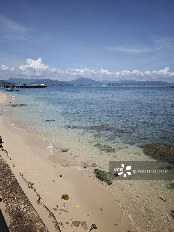海南三亚西岛西玳瑁岛图片素材