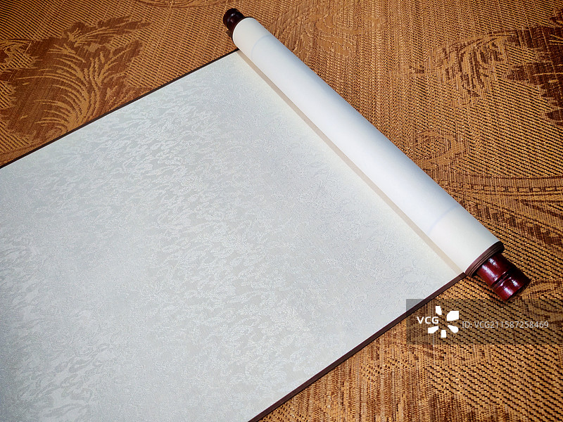 打开的卷轴图片素材