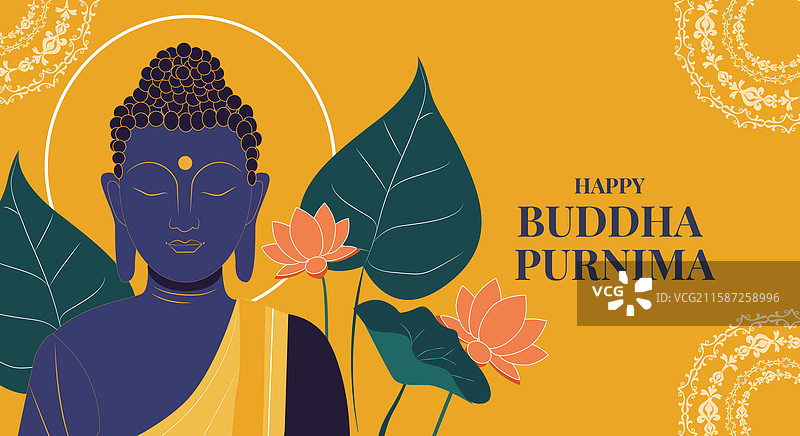 卫塞节的佛陀圆满日图片素材