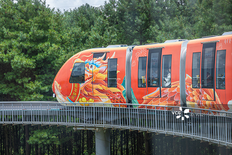 六盘水 野玉海国家级旅游度假区 观光小火车 贵州图片素材