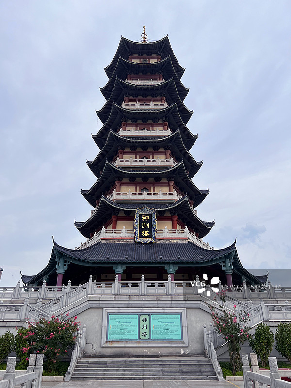 宁波杭州湾新区方特东方神画景区风光图片素材