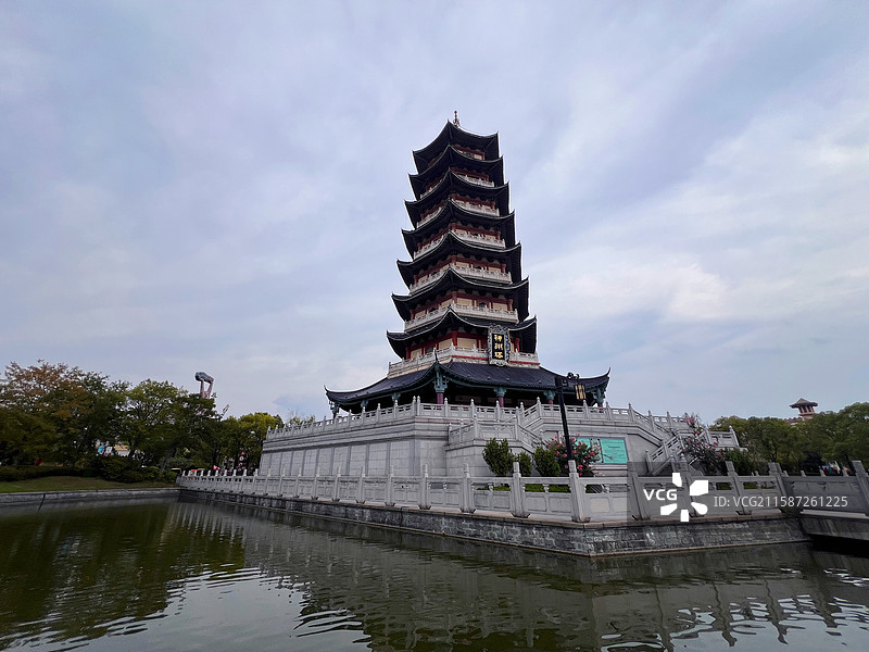 宁波杭州湾新区方特东方神画景区风光图片素材