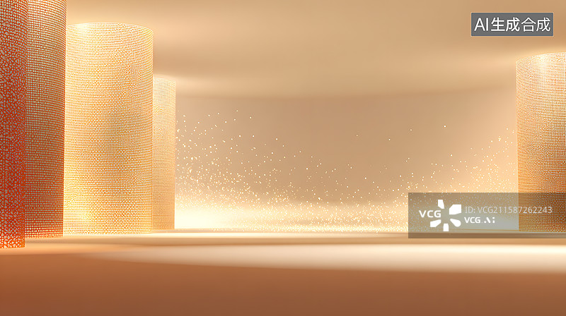 【AI数字艺术】梦幻金辉图片素材