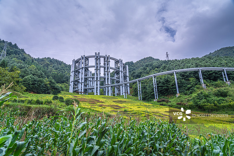 六盘水 野玉海国家级旅游度假区 观光小火车 贵州图片素材