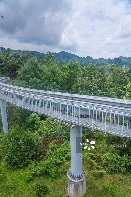 六盘水 野玉海国家级旅游度假区 观光小火车 贵州图片素材