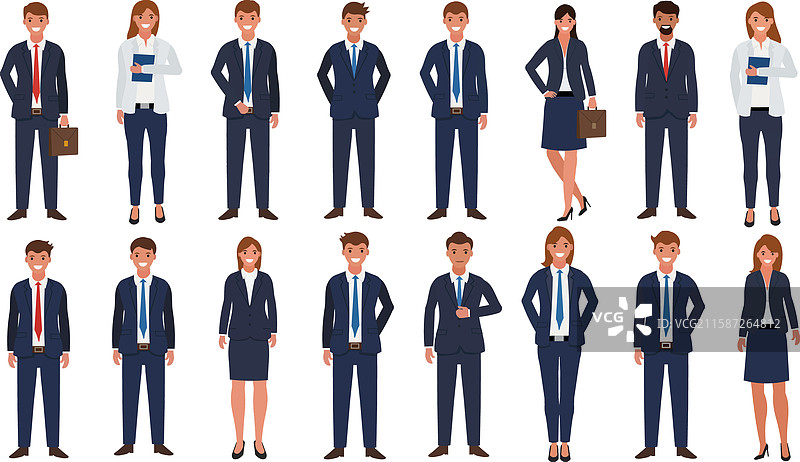 现代商业专业人士团队合作图片素材