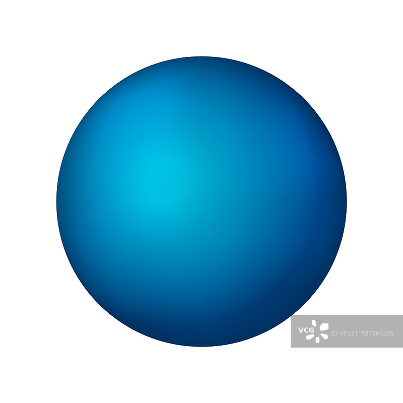 蓝色玻璃球或光滑的珍珠图片素材