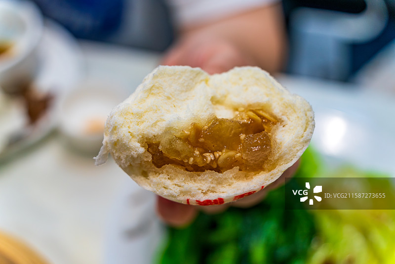 美味的广式早茶茶点图片素材