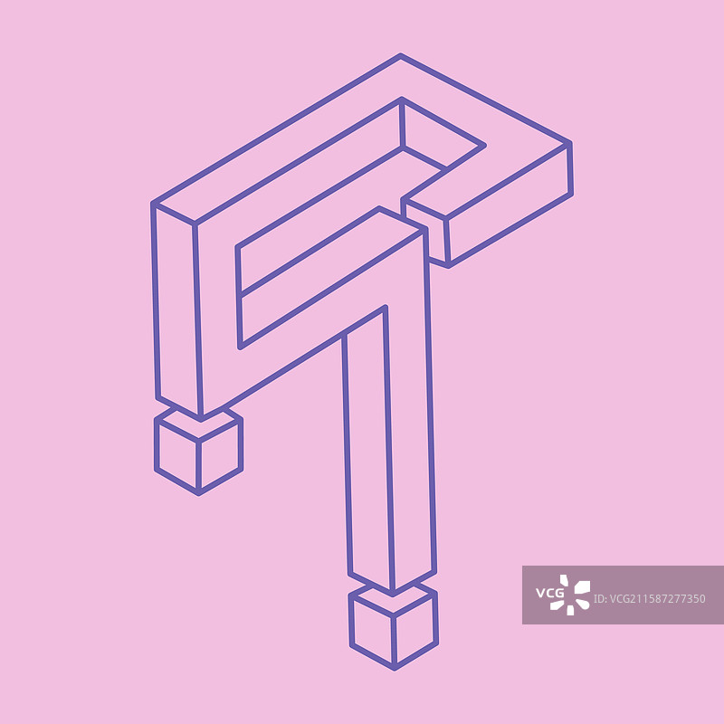 不可能的形状神圣几何图形光学图片素材