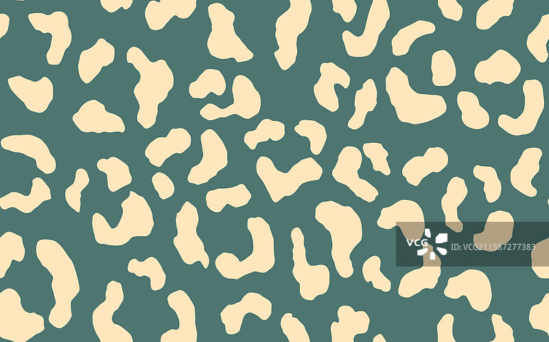 抽象现代豹子无缝图案动物图片素材