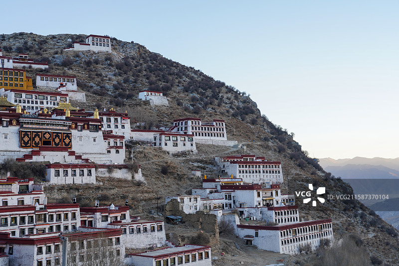 西藏 拉萨 甘丹寺 格鲁派 宗喀巴图片素材