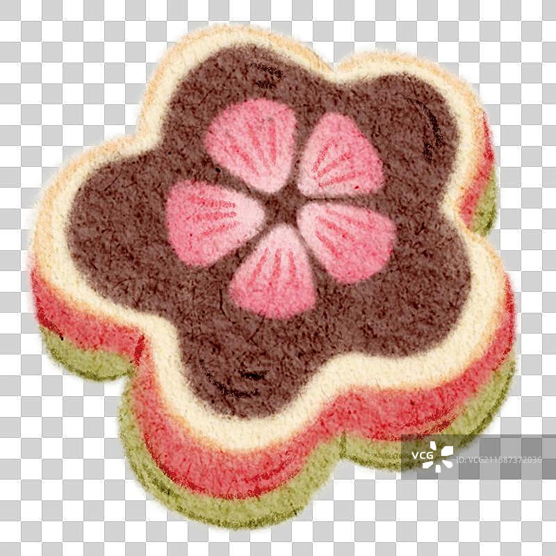 朦胧感彩铅草莓甜品图片素材