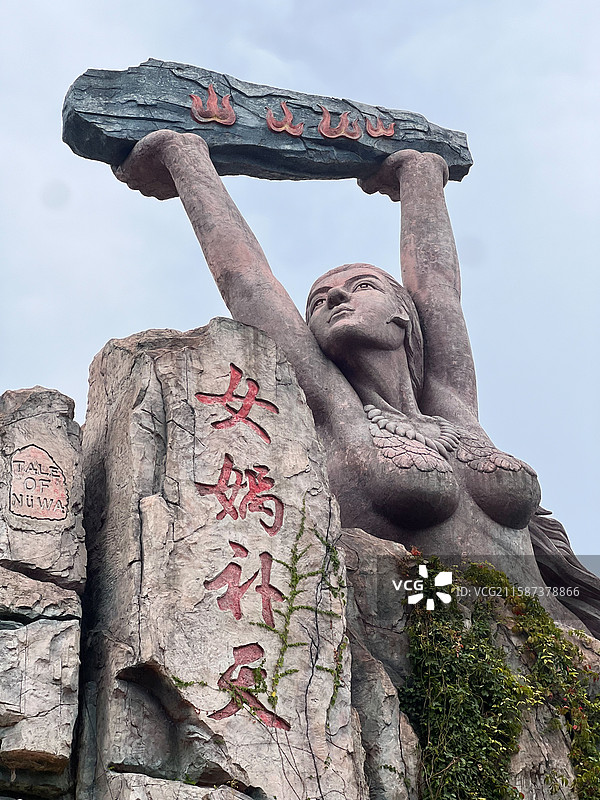 宁波杭州湾新区方特东方神画景区风光图片素材