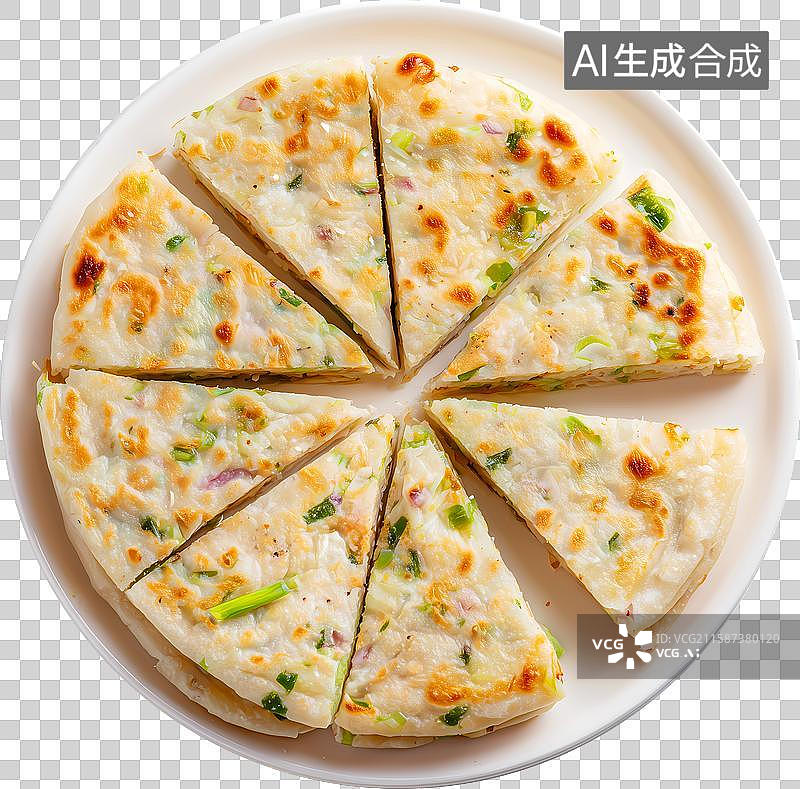 【AI数字艺术】葱油饼图片素材