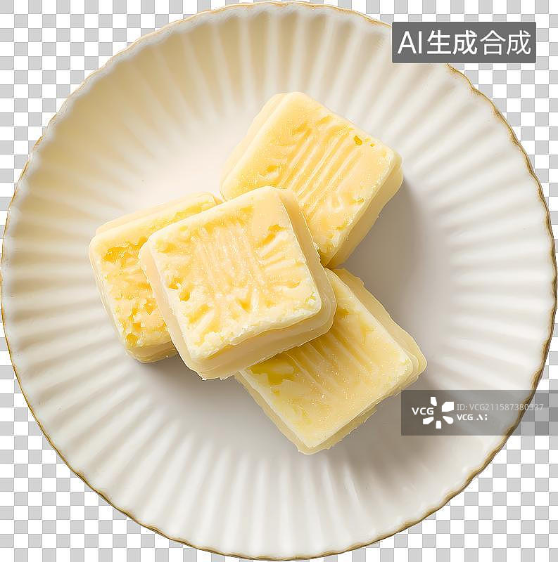 【AI数字艺术】一盘绿豆糕图片素材