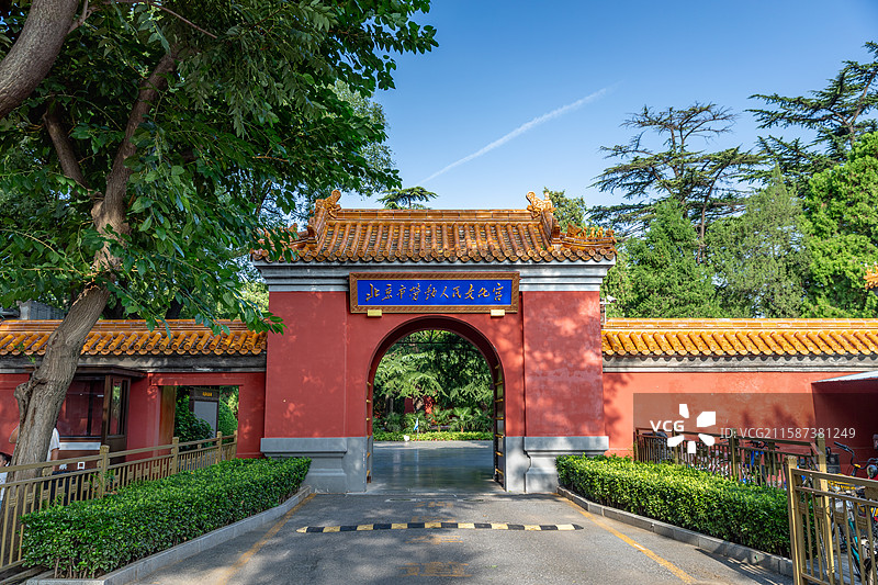 北京市劳动人民文化宫太庙东门图片素材