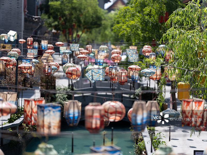 兰州老街风光图片素材